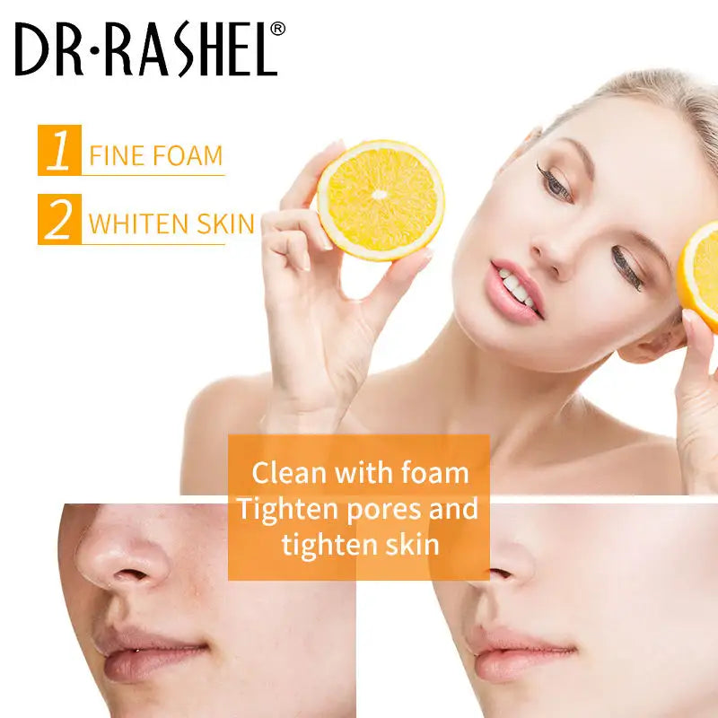 DR RASHEL Vitamin C Brightening Face Wash | Brightening Lightening Facial Clean | 100g