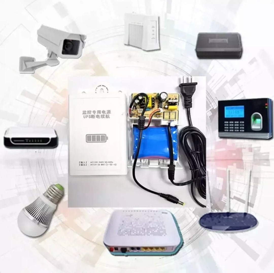 Mini UPS Power Supply – 12V WiFi Router Backup | 6 Hours Backup Time | Imported Quality