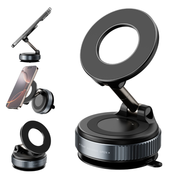 Adjustable Mobile Suction Holder – Strong Grip Phone Mount For Car, Desk, Kitchen & Bedside Use