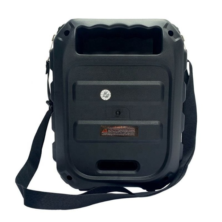 GTS-1191 10W Wireless Portable Bluetooth Speaker with 6.5" Subwoofer, FM Radio, 1200mAh Battery, Loud Volume, USB/AUX/TF Support, Belt Strap for Outdoor Travel, Party, Picnic, Camping Use