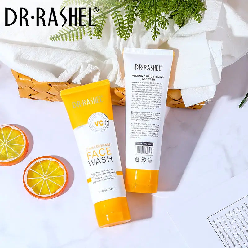 DR RASHEL Vitamin C Brightening Face Wash | Brightening Lightening Facial Clean | 100g