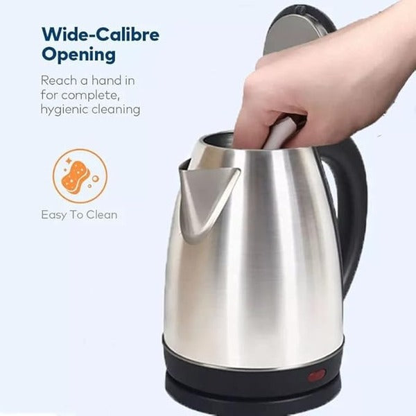 Premium Quality Stainless Steel Electric Kettle 2.0 Liter (Silver)