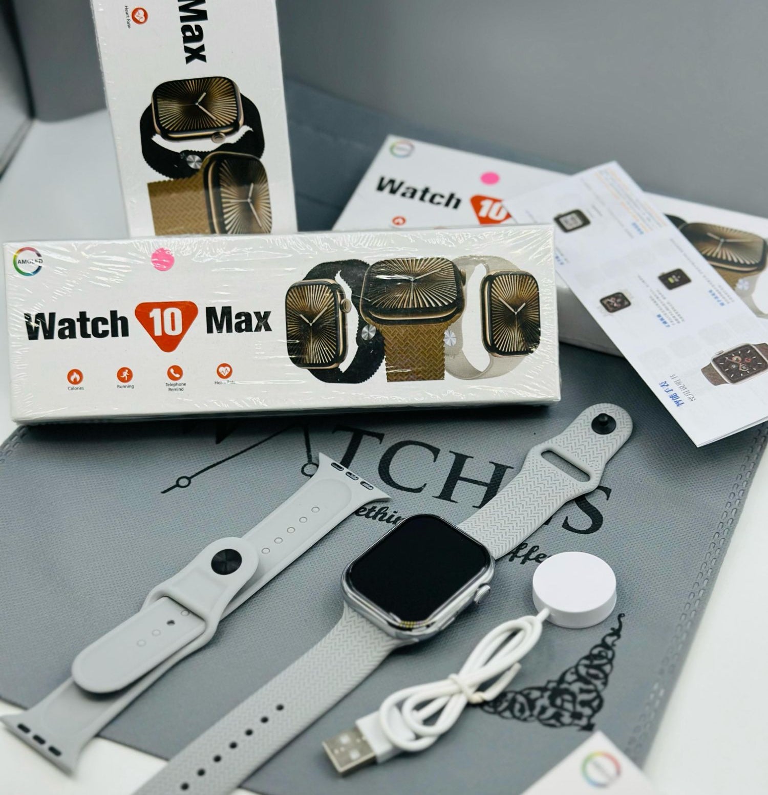 Watch 10 Max | Series 10 Max Smart Watch | Stainless Steel Body with High Definition Edge Display | BT Calling & Long Battery Life