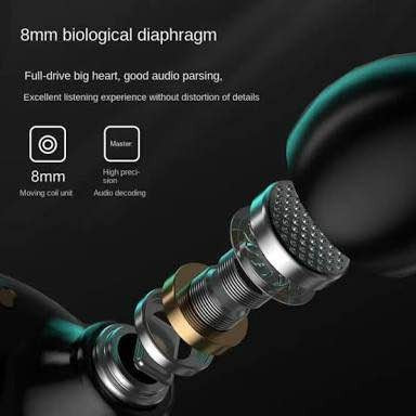 M25 Bluetooth 5.3 Wireless Earbuds – HiFi Sound | LED Battery Display | 40 Hours Backup | Noise Cancelling |  Touch Control | Waterproof