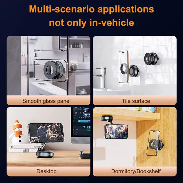 Adjustable Mobile Suction Holder – Strong Grip Phone Mount For Car, Desk, Kitchen & Bedside Use